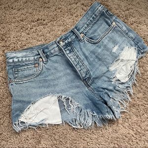 Free People Loving Good Vibrations Cutoffs